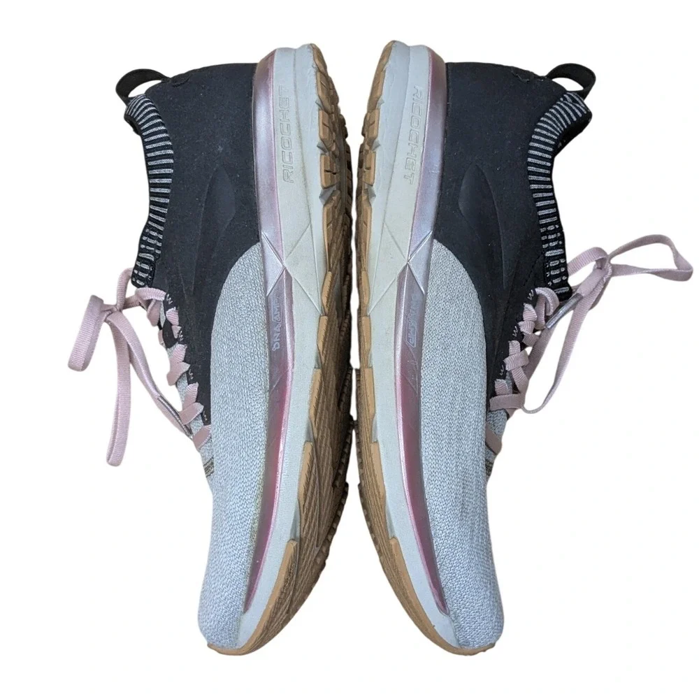 Brooks‎ Ricochet Running Shoes Women's US 11 Gray Black Pink Athletic